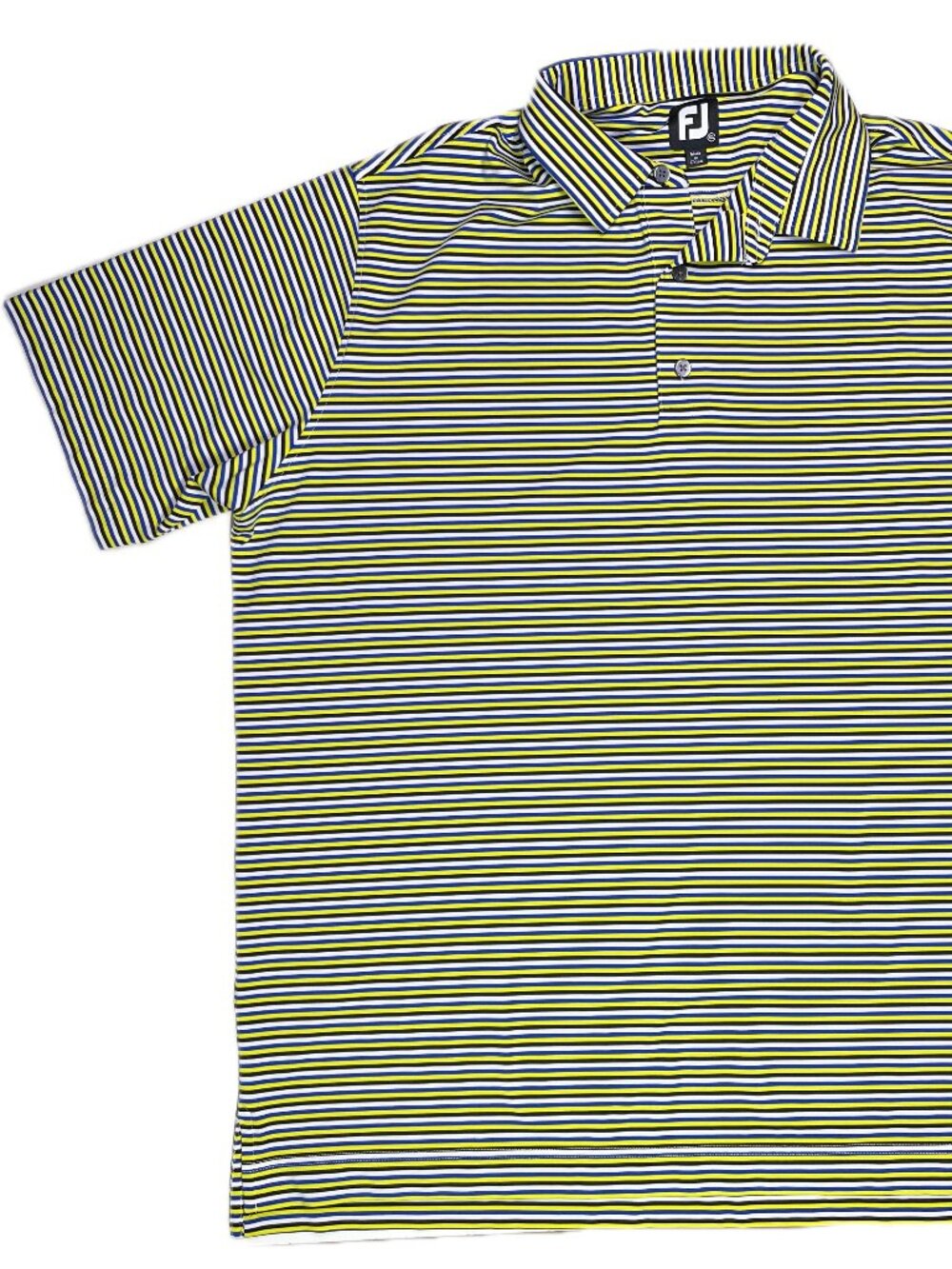 FJ FootJoy Men's 2XL Striped Short Sleeve Golf Polo